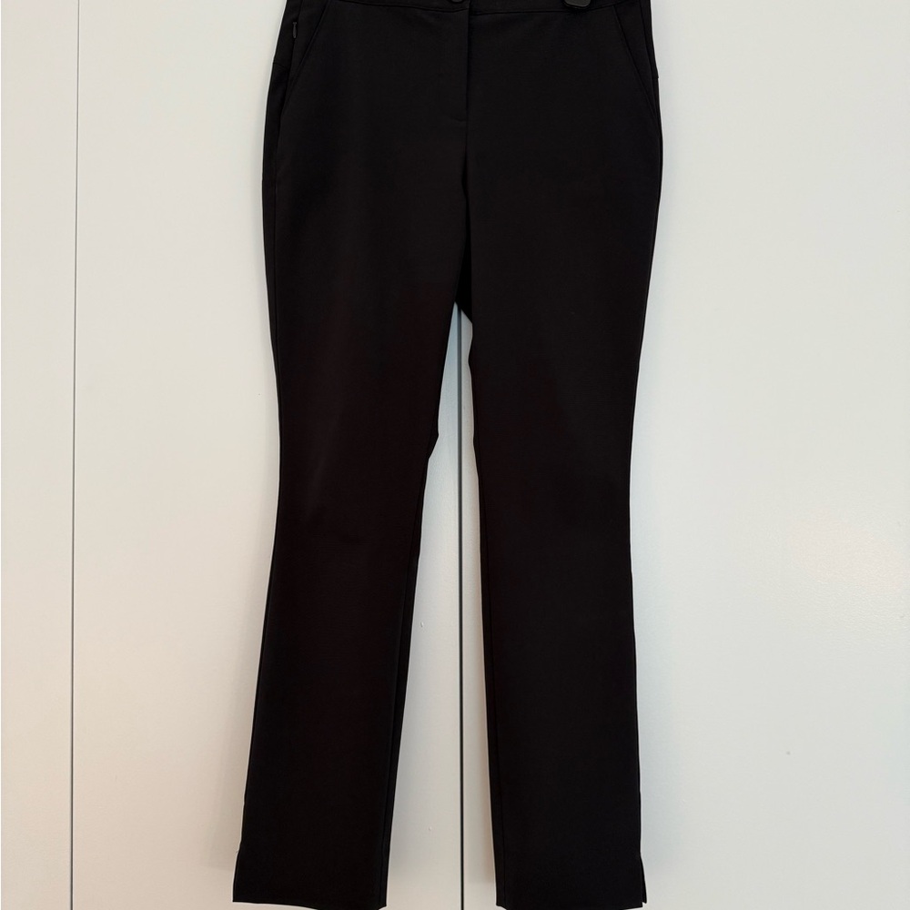 Theory Black Straight Leg Pants